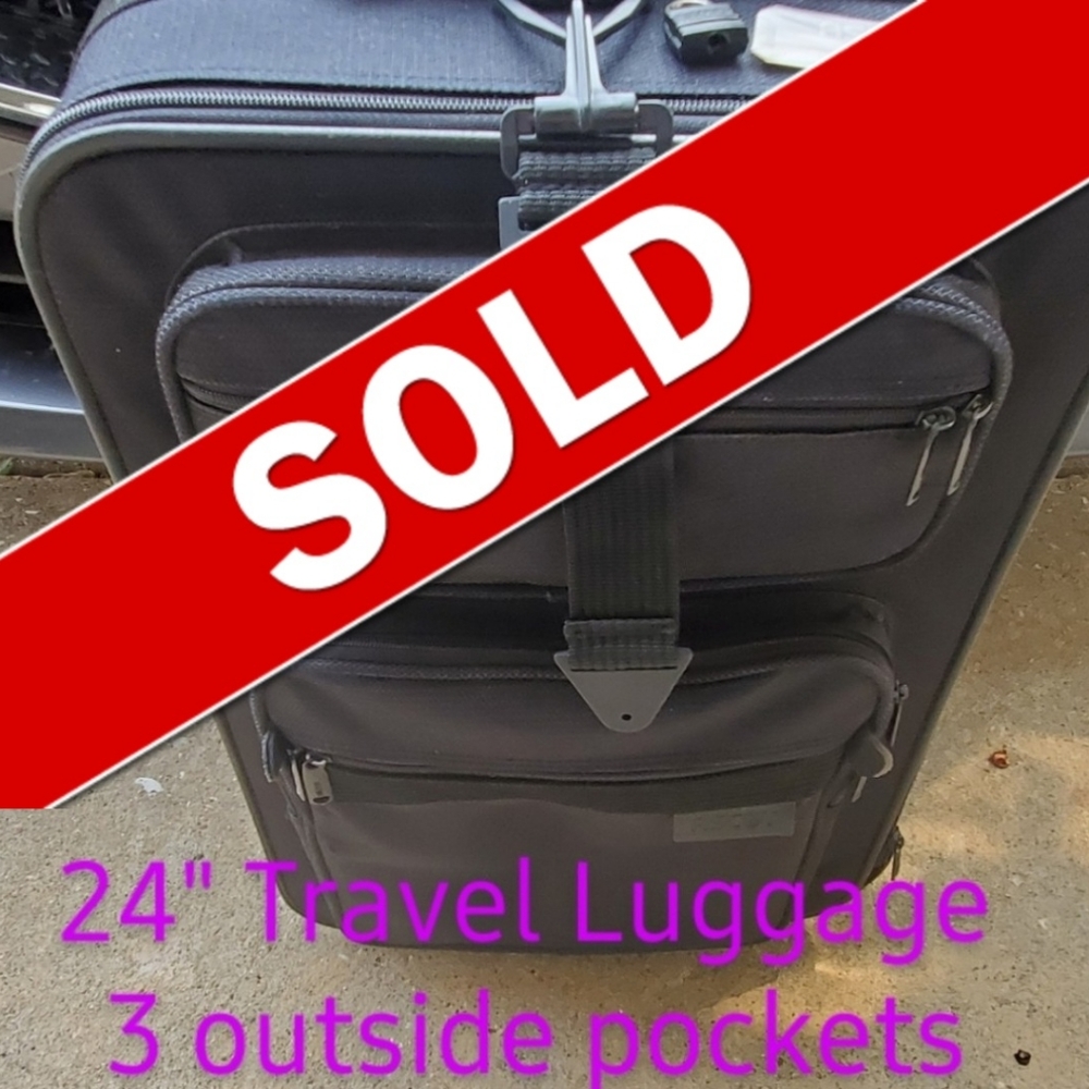 ASCOT 24" Travel Size Black Luggage